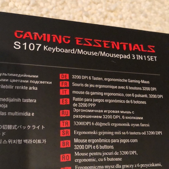 NWT unopened Redragon gaming essentials Keyboard/Mouse/Mousepad - Picture 15 of 16